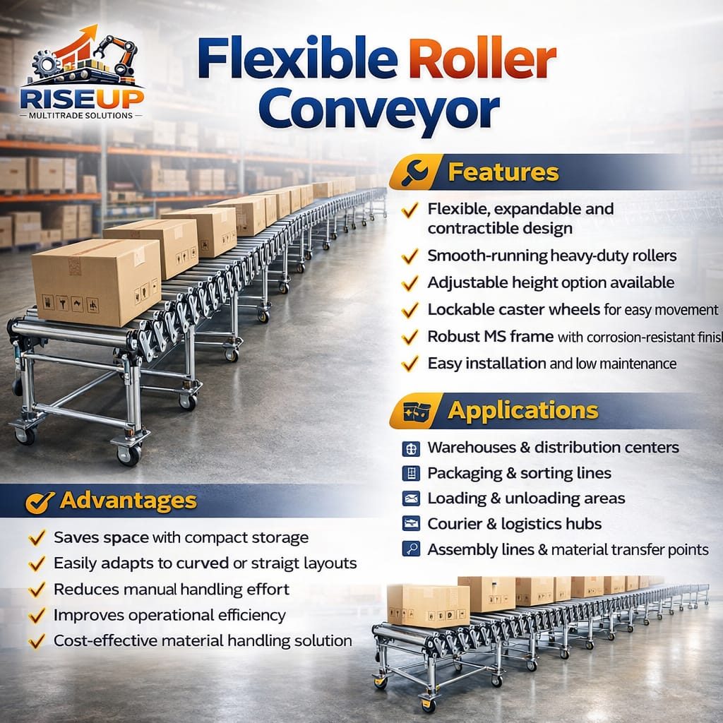 Flexible Roller Conveyor — alternate view